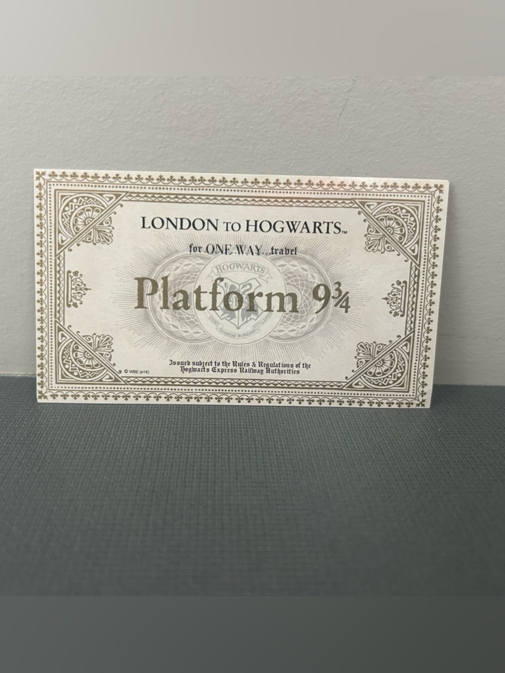 Harry Potter Platform 9¾ Ticket by MinaLima
